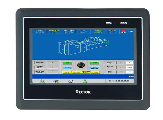 イーサネット7.4inch HMIコントロール パネルRS485 HMI LCDの表示